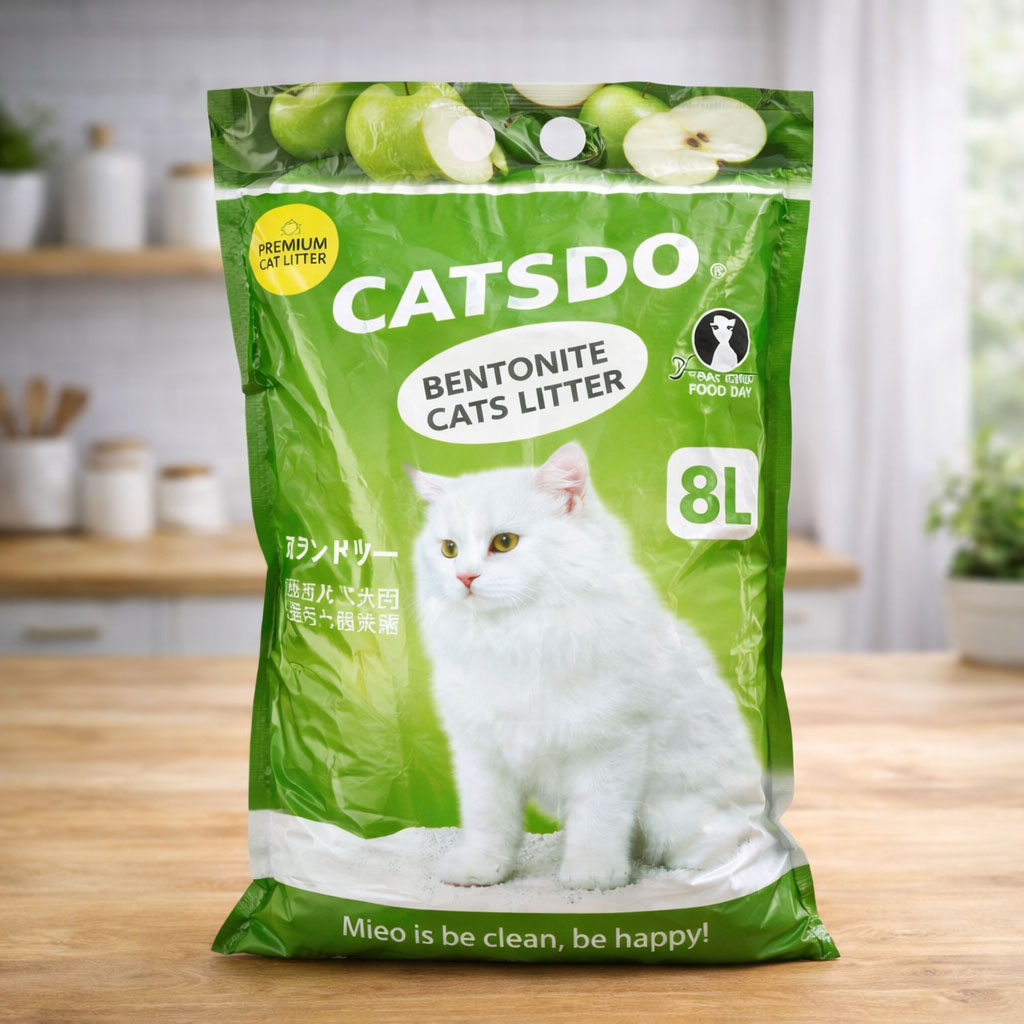Cát vệ sinh cho mèo Catsdo 8L hương apple