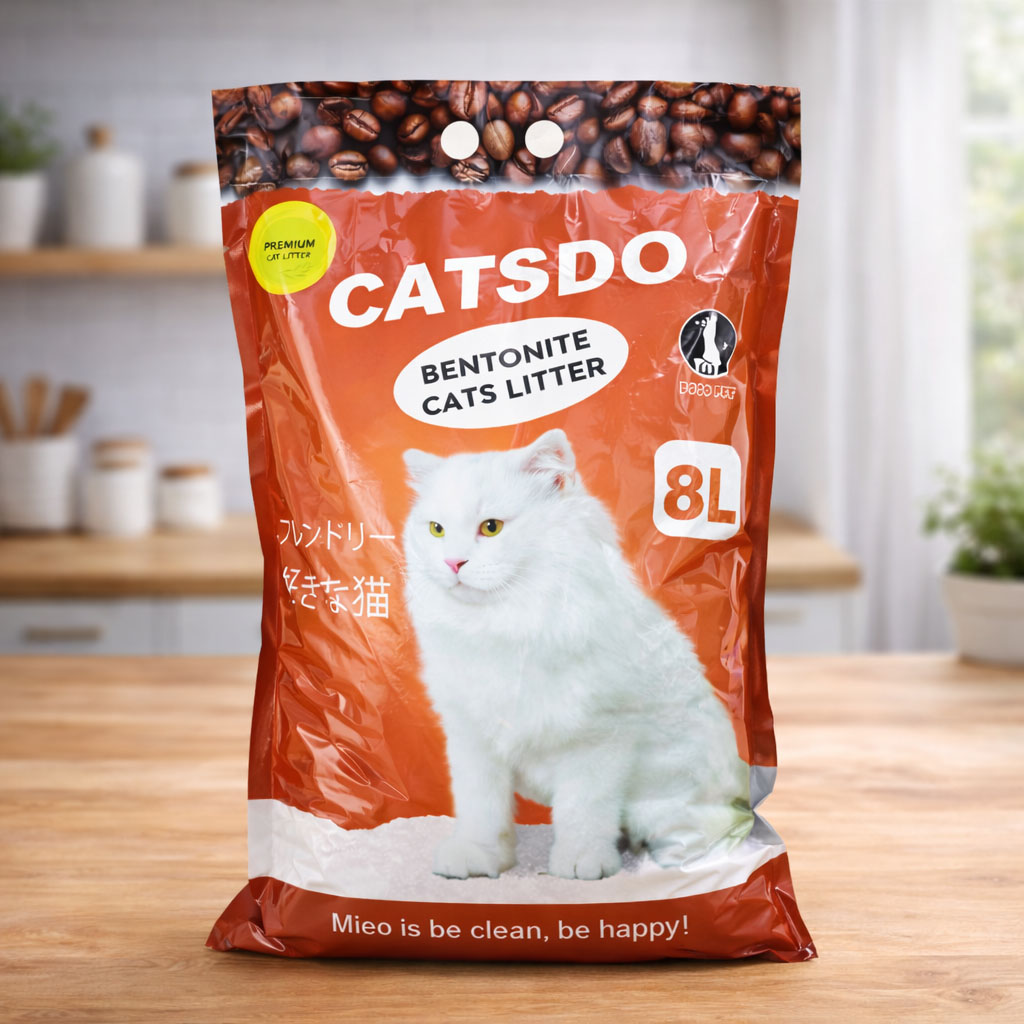 cát vệ sinh mèo Catsdo 8L hương cafe
