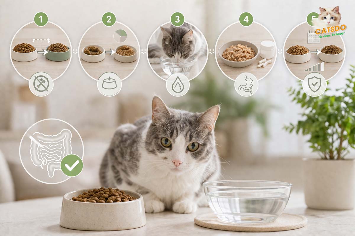 cách xử ký khi mèo bị tiêu chảy