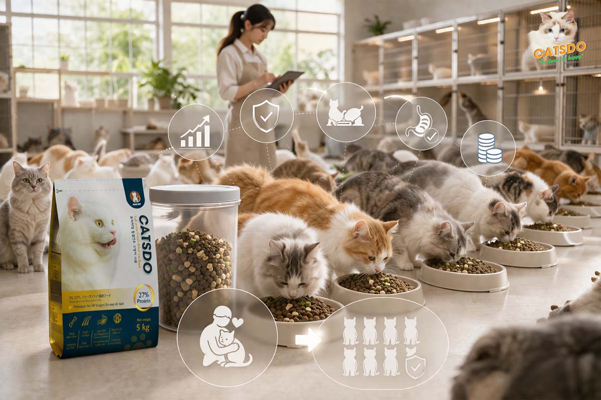 Catsdo thức ăn cho trại nuôi mèo