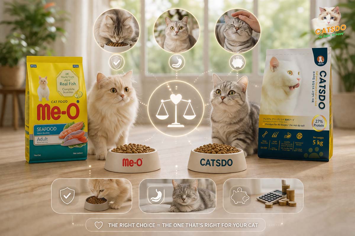 không có loại thức ăn mèo nào tốt cho tất cả