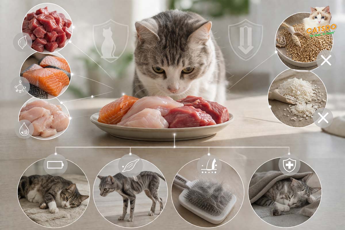 mèo là loại động vật ăn thịt bắt buộc
