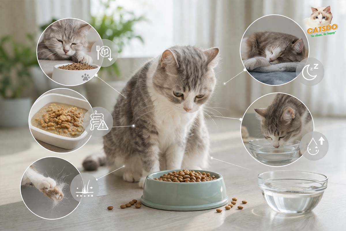 những dấu hiệu cho thấy bạn chọ sai thức ăn mèo