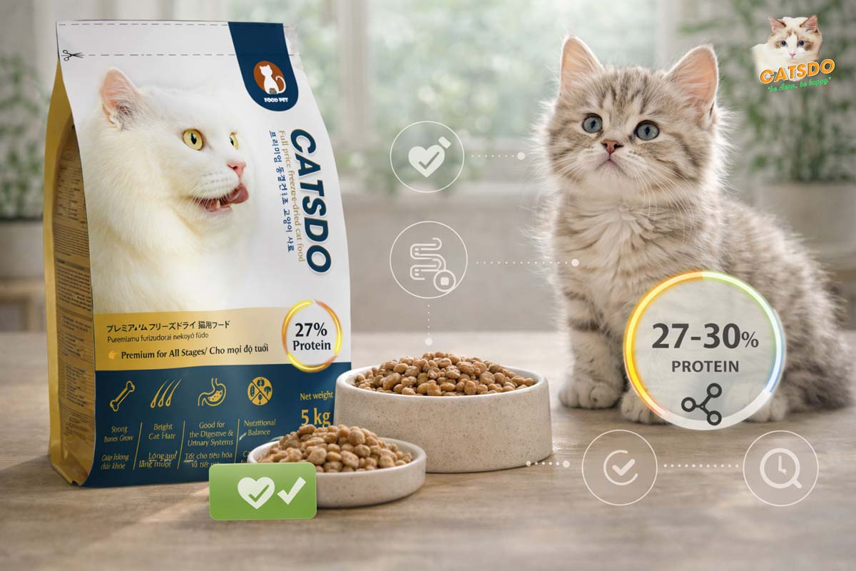 thức ăn Catsdo cho mèo con