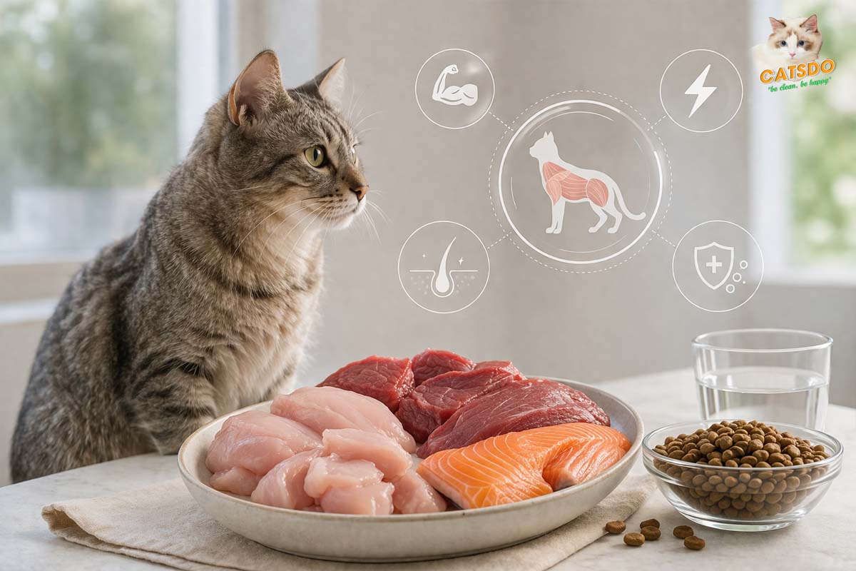 vì sao protein quan trọng với mèo?